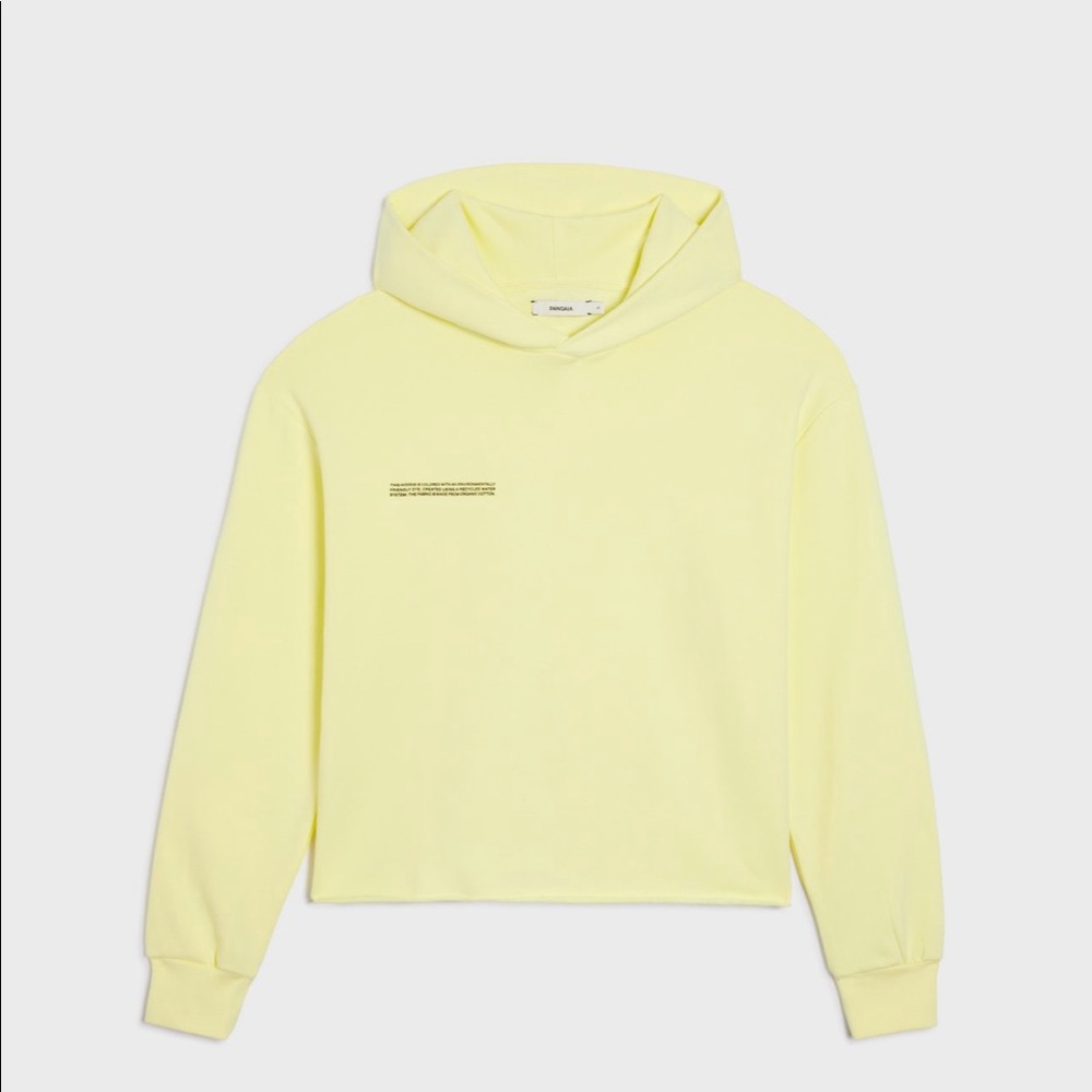 Pangaia light yellow-green lightweight A hoodie
